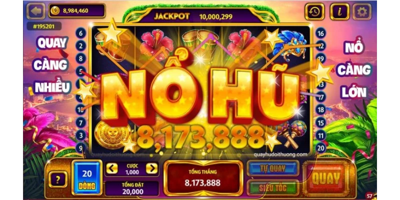 Nổ hũ dễ ăn là những game slot có tỷ lệ thắng cao